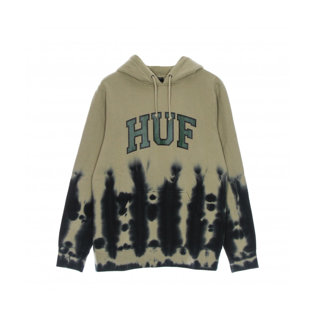 felpa cappuccio uomo hartford tiedye po hoodie TAN