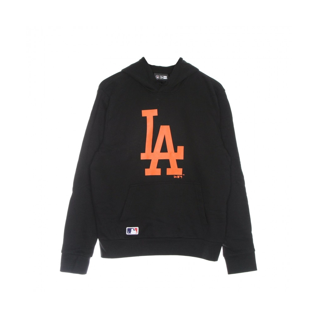 felpa cappuccio uomo mlb seasonal team logo hoodie losdod BLACK/DARK ORANGE