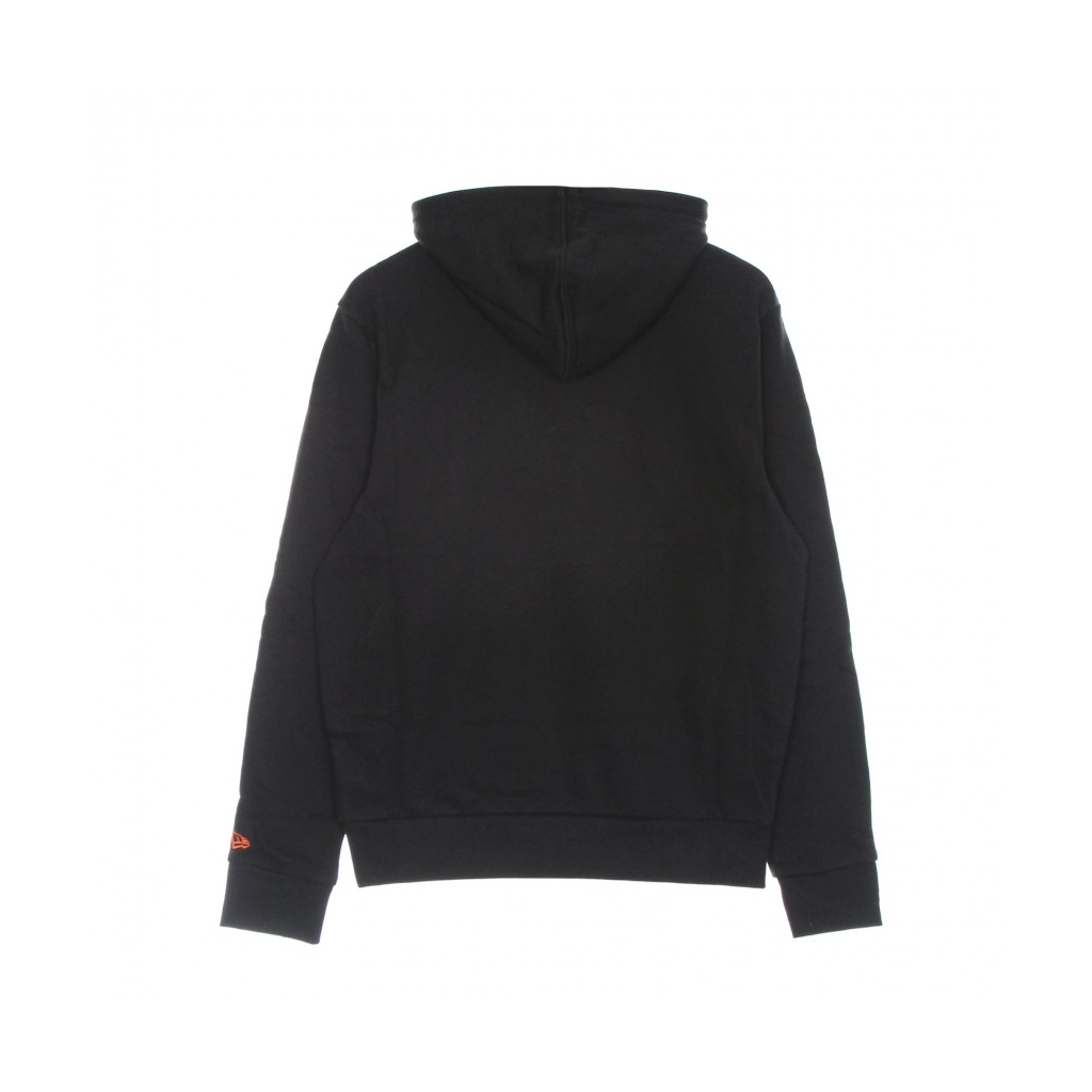 felpa cappuccio uomo mlb seasonal team logo hoodie losdod BLACK/DARK ORANGE