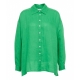 Camicia in lino verde