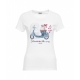 T-shirt con strass bianco