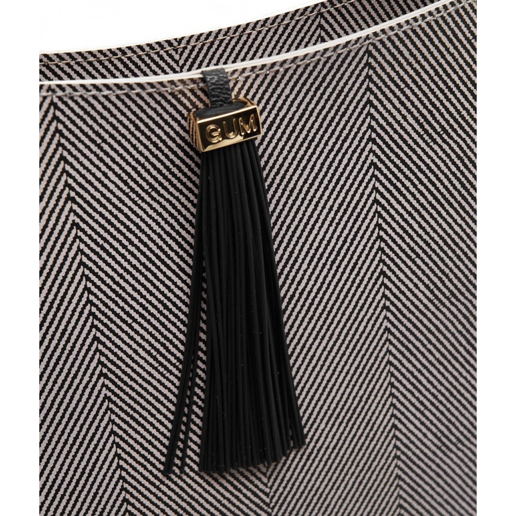 Crossbody bag con pattern nero