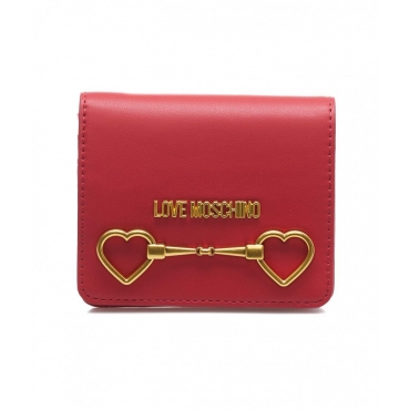 Portemonnaie con logo rosso