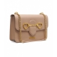 Crossbody bag con logo beige