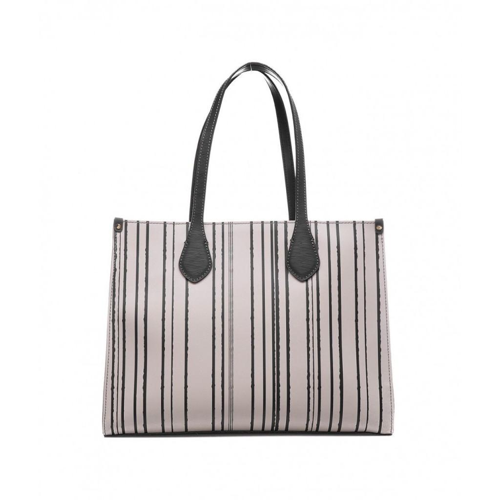 Shopper con pattern nero