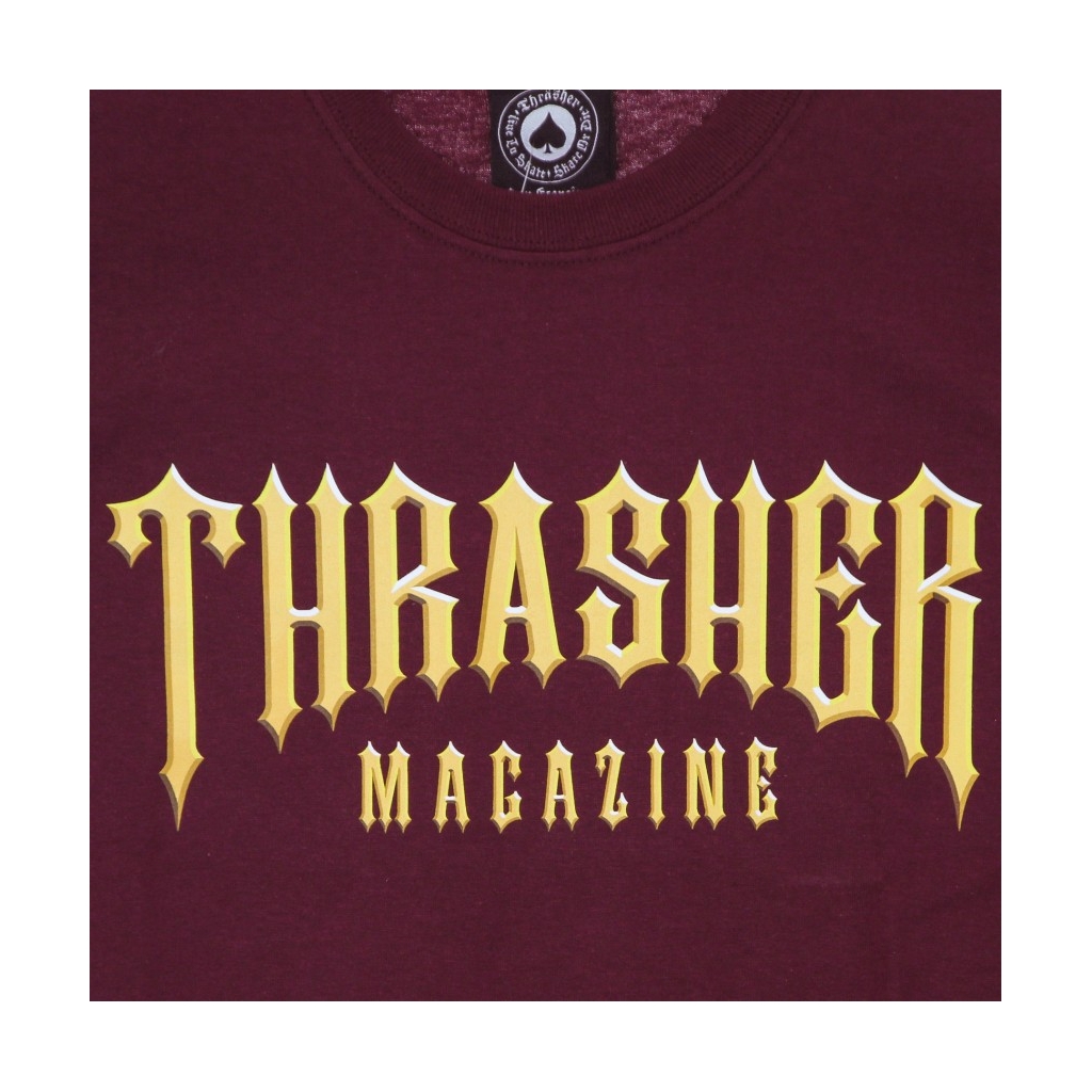 maglietta uomo low low logo tee MAROON