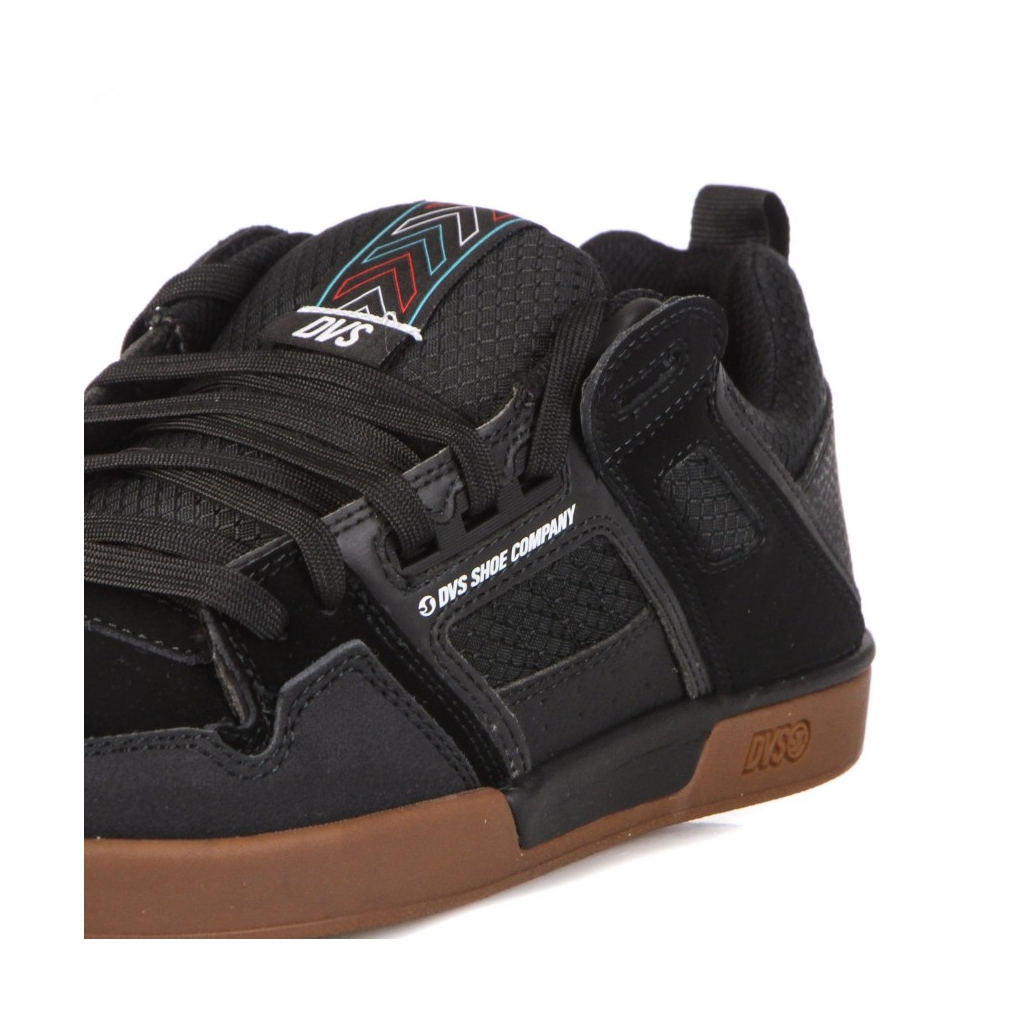 scarpe skate uomo comanche 20+ BLACK/REFLECTIVE GUM/NUBUCK