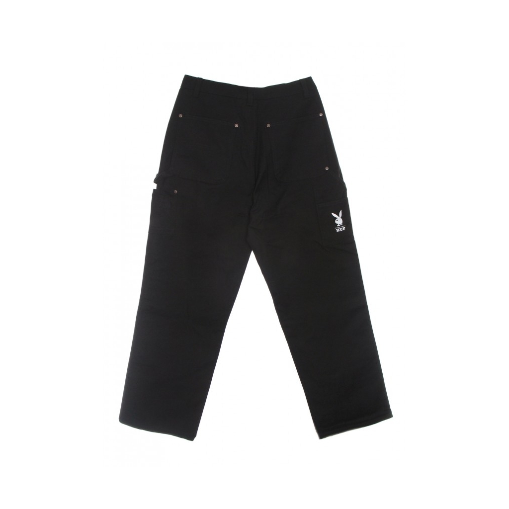 pantalone lungo uomo vvs double knee pant x playboy BLACK