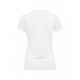 T-shirt con stampa logo bianco