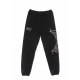 pantalone tuta leggero uomo lettering 3d sweatpants BLACK