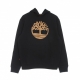 felpa cappuccio uomo core logo p/o hood bb BLACK/WHEAT