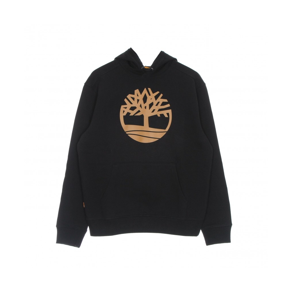 felpa cappuccio uomo core logo p/o hood bb BLACK/WHEAT