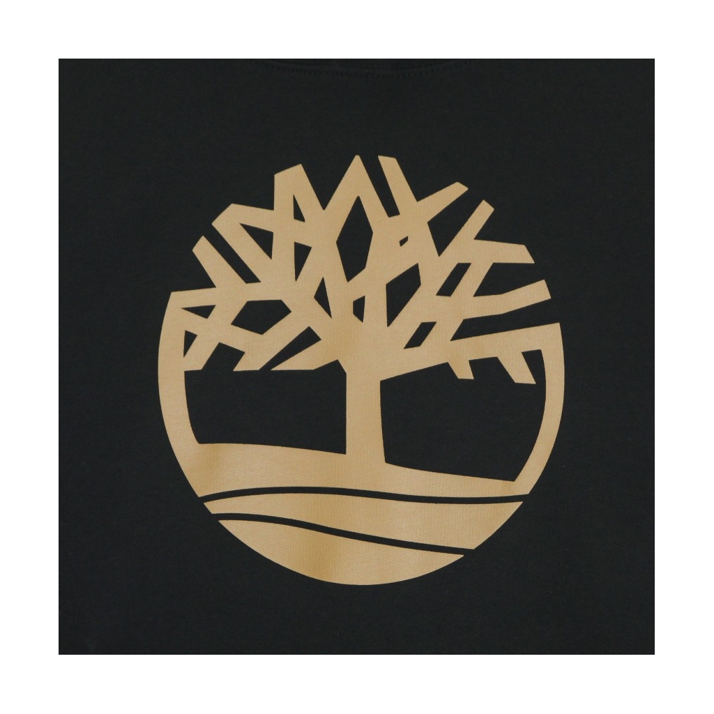felpa cappuccio uomo core logo p/o hood bb BLACK/WHEAT
