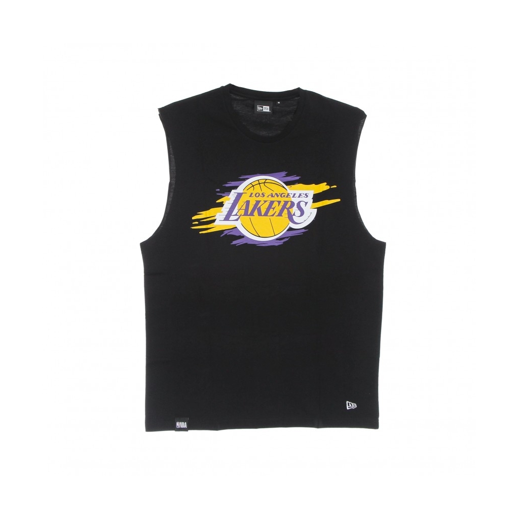 canotta uomo nba tear logo sleeveless tee loslak BLACK