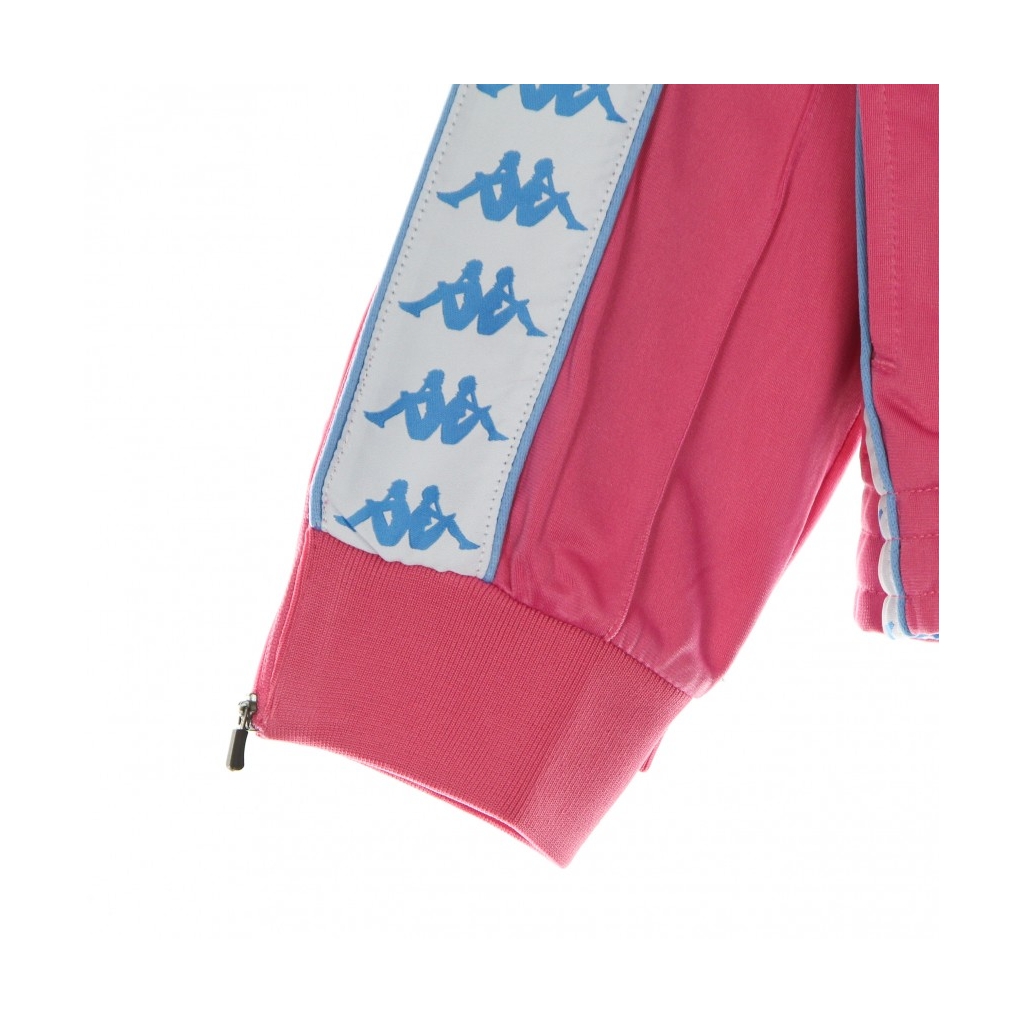 pantalone tuta uomo banda rastoria slim FUCHSIA LT/WHITE