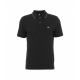 Polo con logo nero