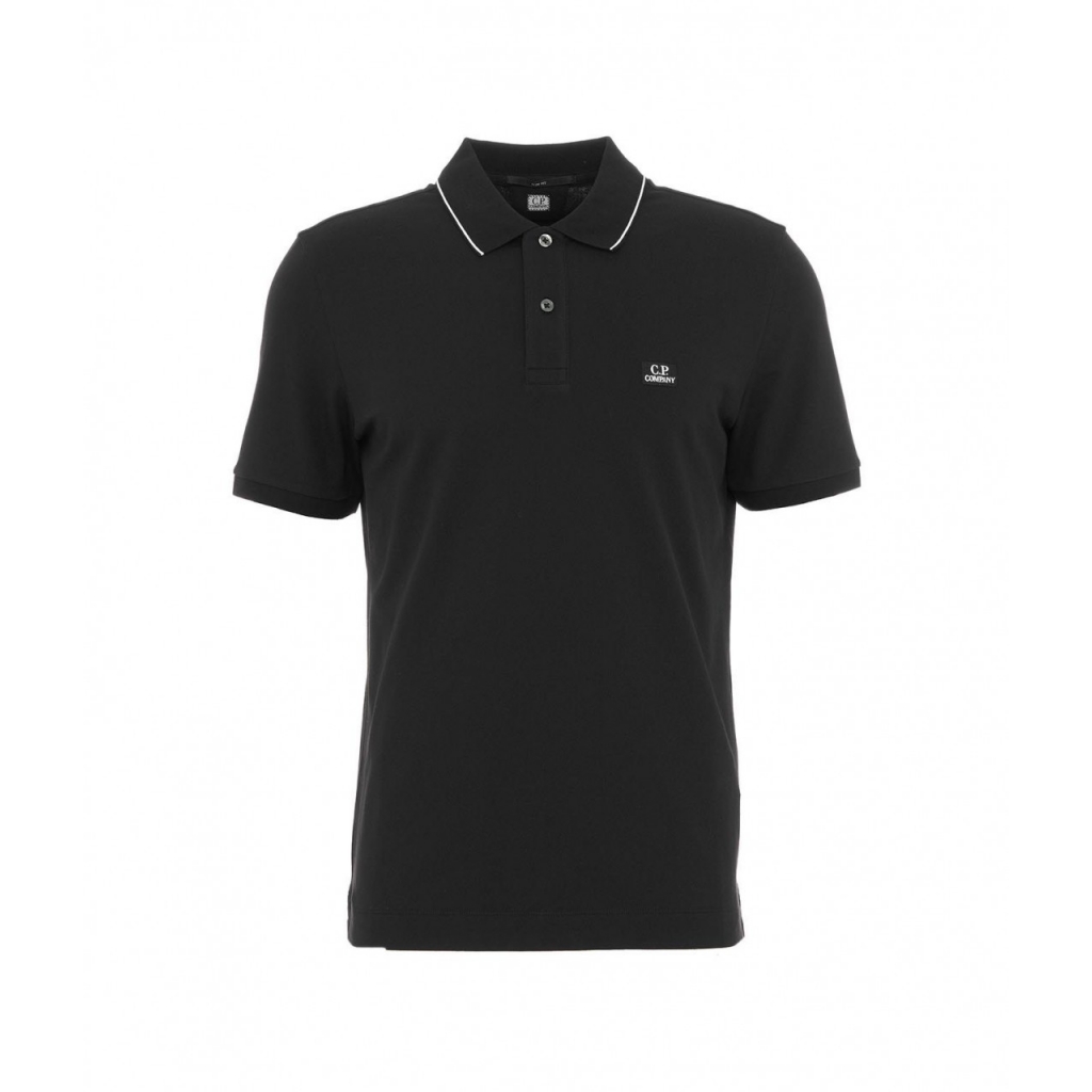 Polo con logo nero