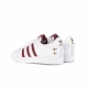 scarpa bassa uomo superstar CLOUD WHITE/QUIET CRIMSON/GOLD FOIL