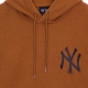 felpa cappuccio uomo mlb left chest team logo hoody neyyan TOFFEE/BLACK