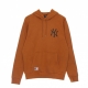 felpa cappuccio uomo mlb left chest team logo hoody neyyan TOFFEE/BLACK