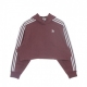 felpa cappuccio corta donna short hoodie QUIET CRIMSON