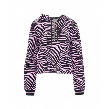 Trackjacket con stampa animalier pink
