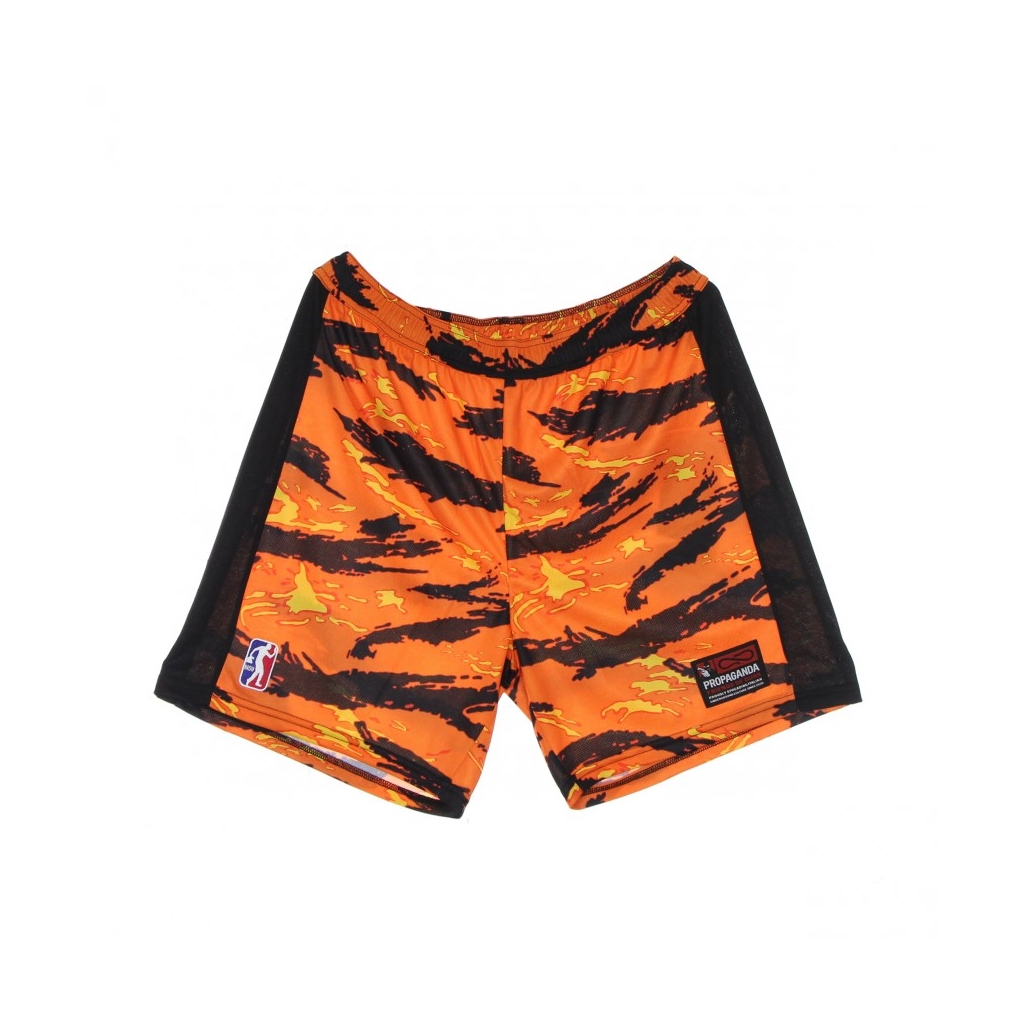 pantaloncino tipo basket uomo tiger camo basket short ORANGE