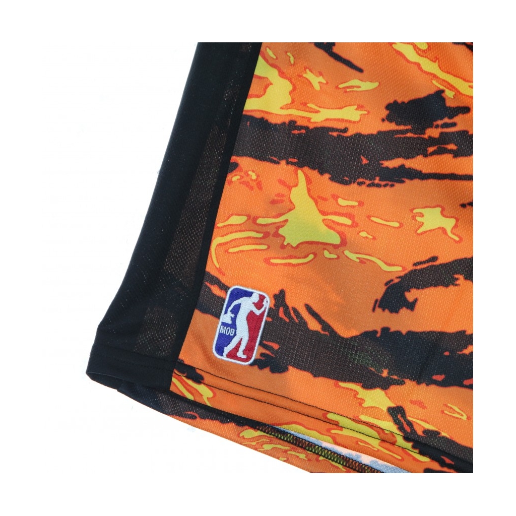 pantaloncino tipo basket uomo tiger camo basket short ORANGE