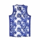 canotta tipo basket uomo dice basket jersey BLUE/WHITE