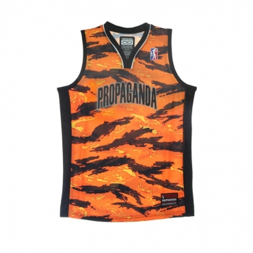 canotta tipo basket uomo tiger camo basket jersey ORANGE