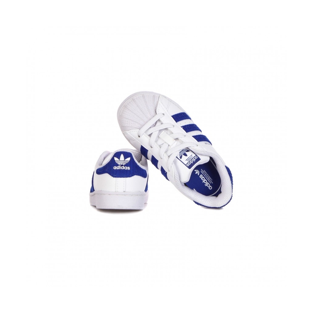 scarpa bassa ragazzo superstar c CLOUD WHITE/ROYAL BLUE/CLOUD WHITE