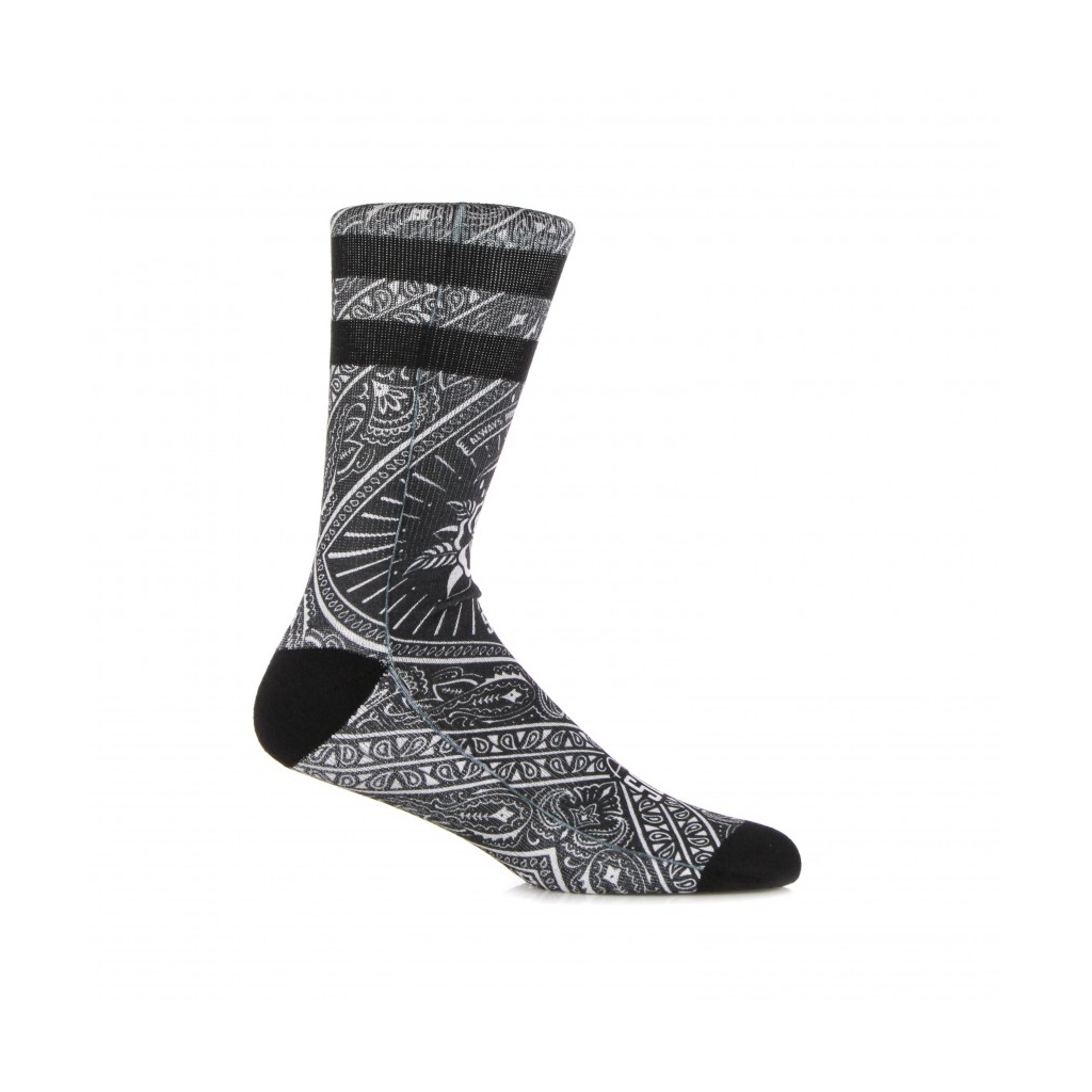 calza media uomo bandana black BLACK/WHITE