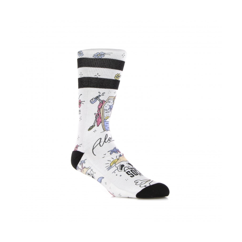 calza media uomo signature live now WHITE/MULTI