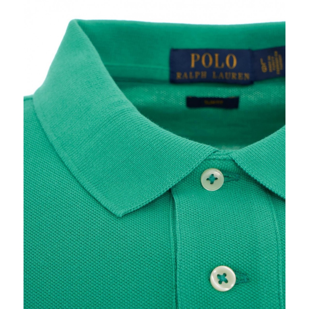 POLO VERDE IN COTONE CON RICAMO LOGO FRONTALE da Uomo di Polo Ralph Lauren in Verde Uomo Abbigliamento da T-shirt da Polo 