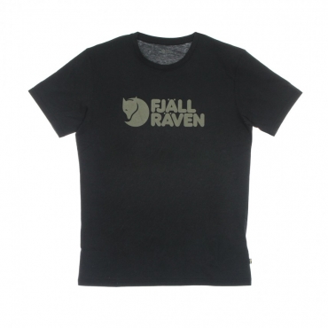 maglietta uomo fjallraven logo t-shirt BLACK