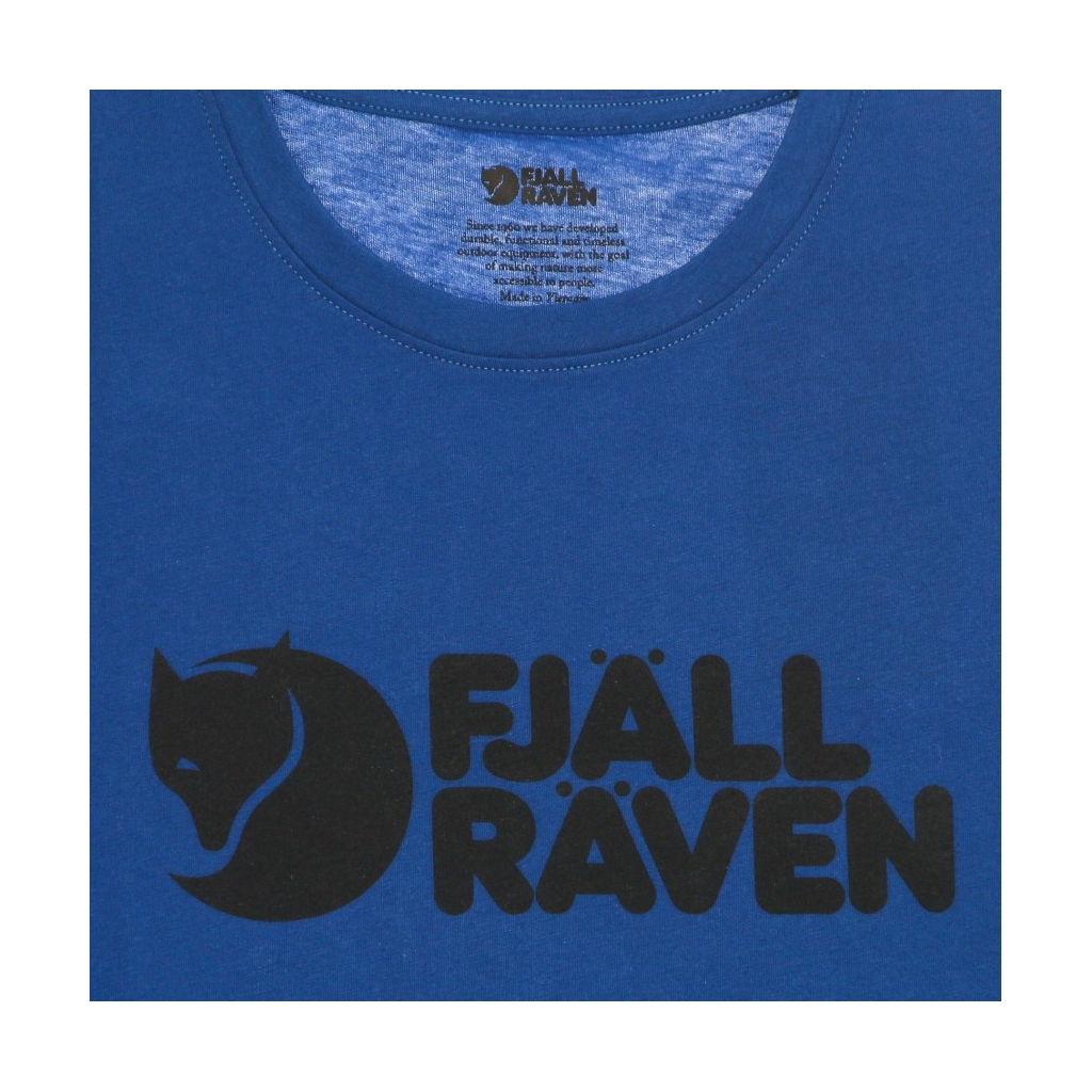 maglietta uomo fjallraven logo t-shirt ALPINE BLUE