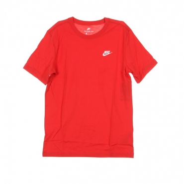 maglietta uomo club tee UNIVERSITY RED/WHITE
