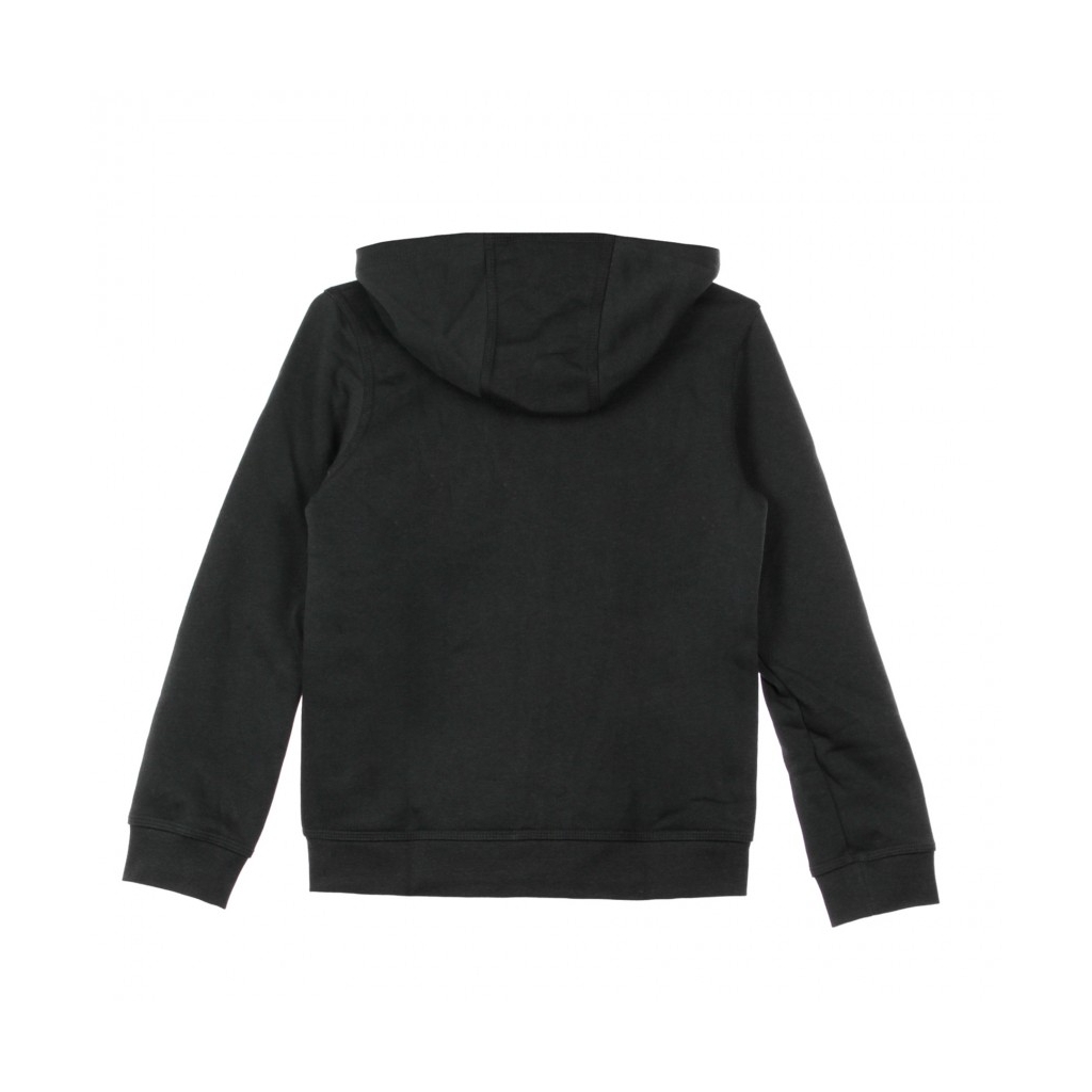 felpa cappuccio zip ragazzo hoodie club BLACK/BLACK/WHITE