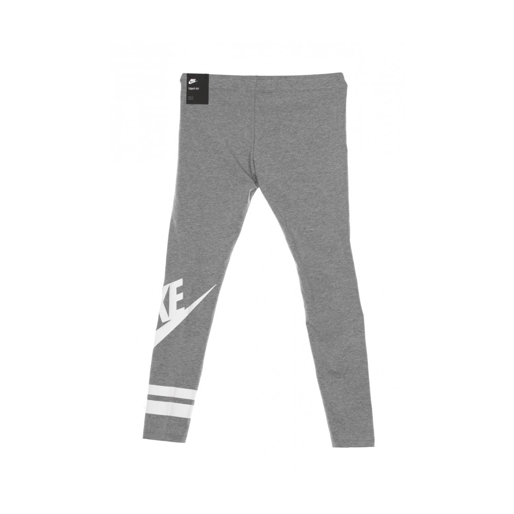 NIKE - leggins ragazza favorite gx3 CARBON HEATHER/WHITE - Leggings