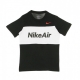 maglietta ragazzo nike air tee BLACK/WHITE