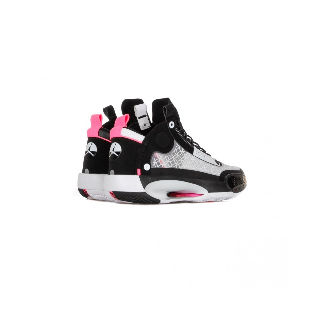 scarpa alta uomo air jordan xxxiv BLACK METALLIC SILVER WHITE DIGITAL PINK