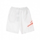 pantalone corto tuta uomo jumpman air fleece short WHITE/INFRARED 23