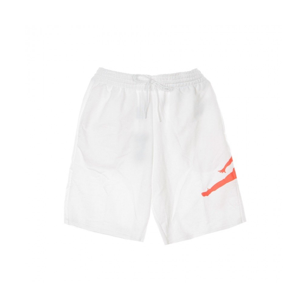 pantalone corto tuta uomo jumpman air fleece short WHITE/INFRARED 23
