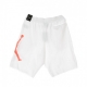 pantalone corto tuta uomo jumpman air fleece short WHITE/INFRARED 23