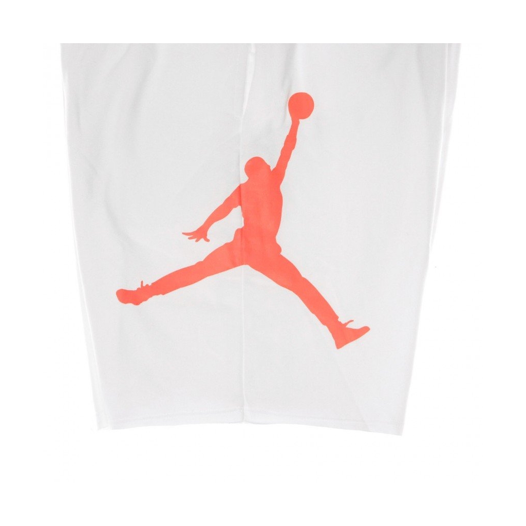 pantalone corto tuta uomo jumpman air fleece short WHITE/INFRARED 23