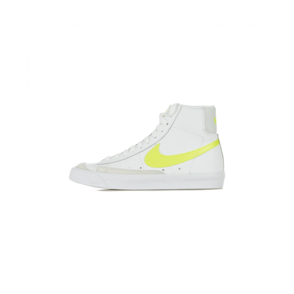 scarpa alta donna w blazer mid 77 WHITE/LEMON VENOM/PURE PLATINUM/FOSSIL