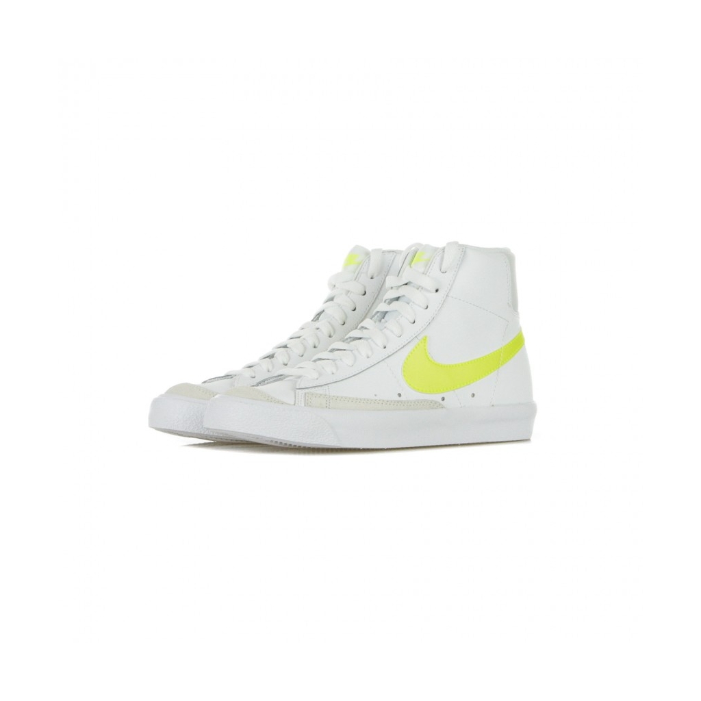 scarpa alta donna w blazer mid 77 WHITE/LEMON VENOM/PURE PLATINUM/FOSSIL