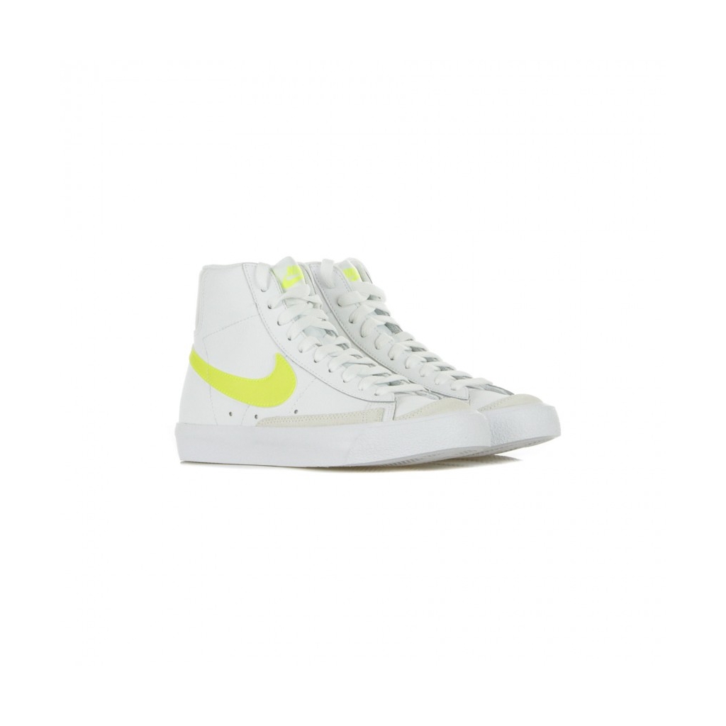 scarpa alta donna w blazer mid 77 WHITE/LEMON VENOM/PURE PLATINUM/FOSSIL
