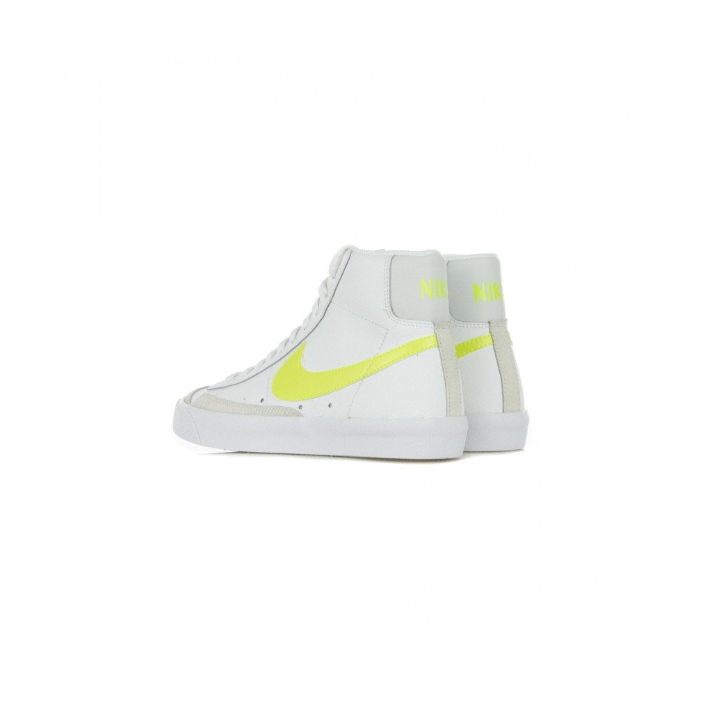 scarpa alta donna w blazer mid 77 WHITE/LEMON VENOM/PURE PLATINUM/FOSSIL