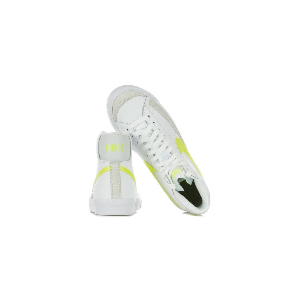 scarpa alta donna w blazer mid 77 WHITE/LEMON VENOM/PURE PLATINUM/FOSSIL